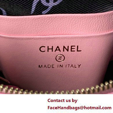 Chanel Lambskin  &  Gold-Tone Metal Clutch with Chain Bag AP4000 Pink 2025